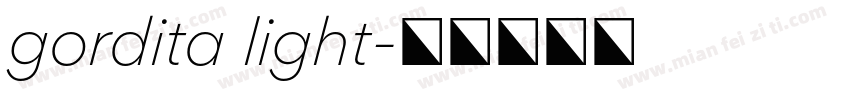 gordita light字体转换